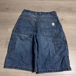 Y2K Old Navy Painter Style Relaxed Fit Denim Carpenter Shorts Size 16 Regular